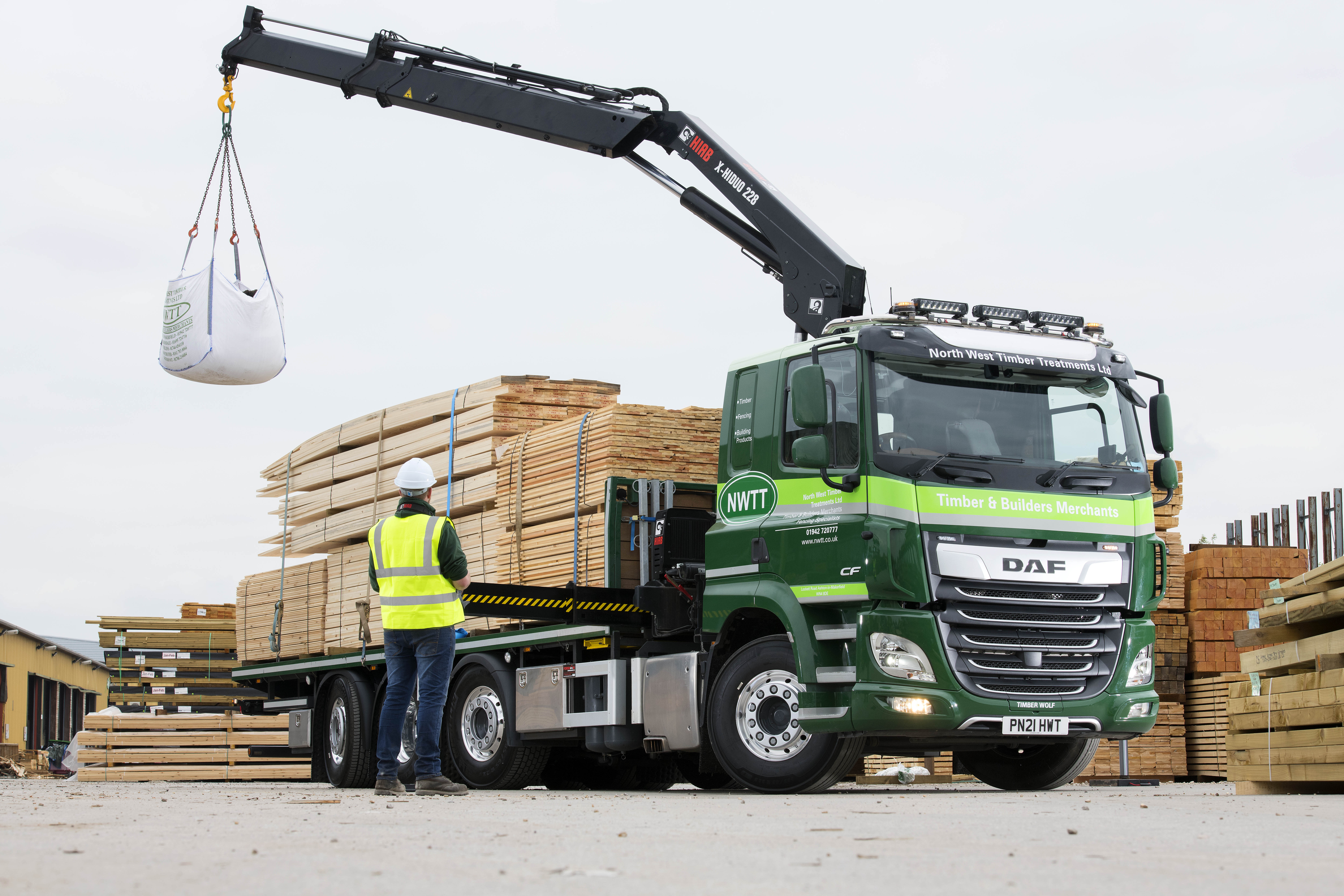 Green DAF CF North West Timber