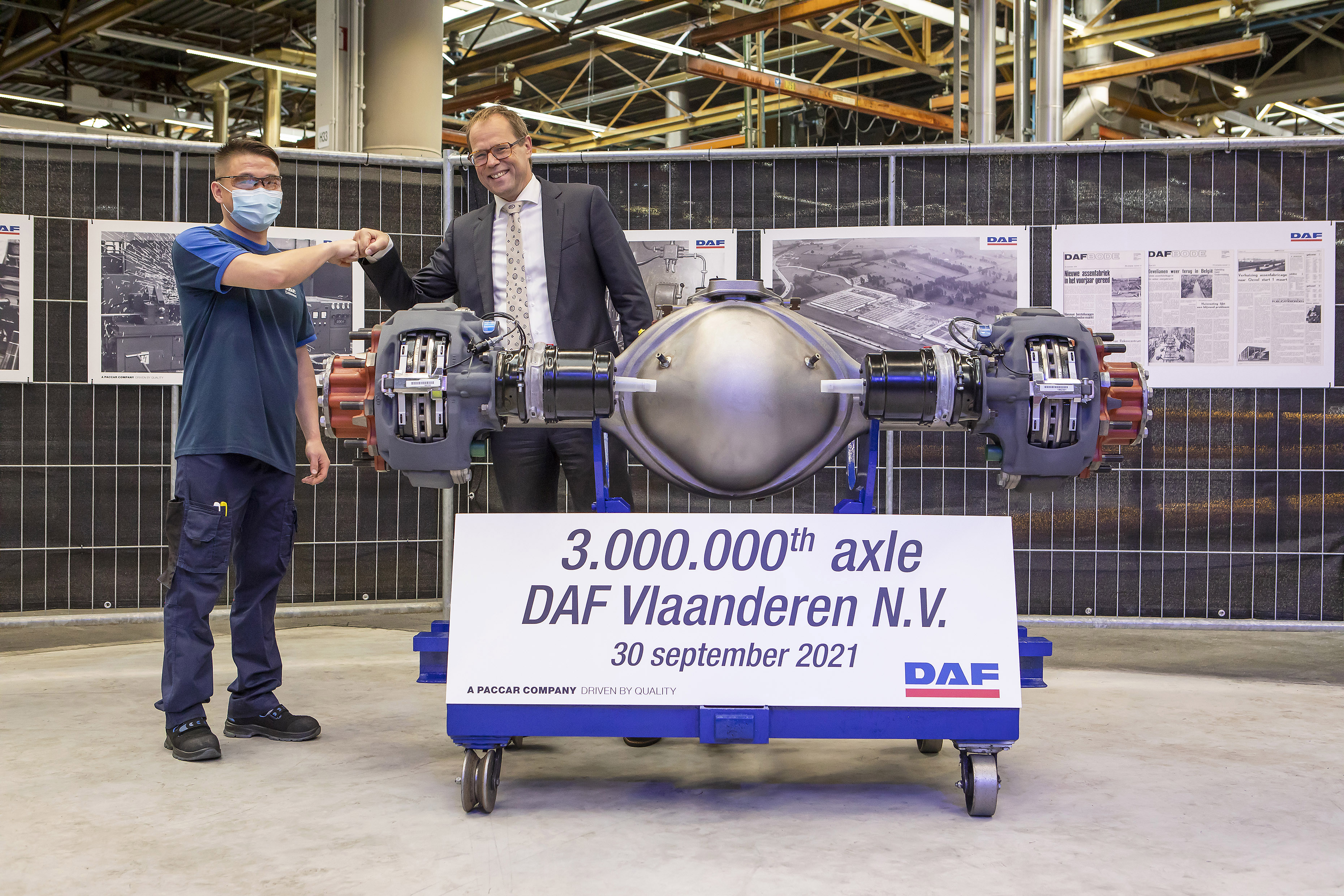 DAF Trucks Vlaanderen 3-millionth axle